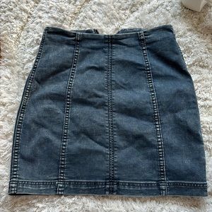 Free People Denim Mini Skirt